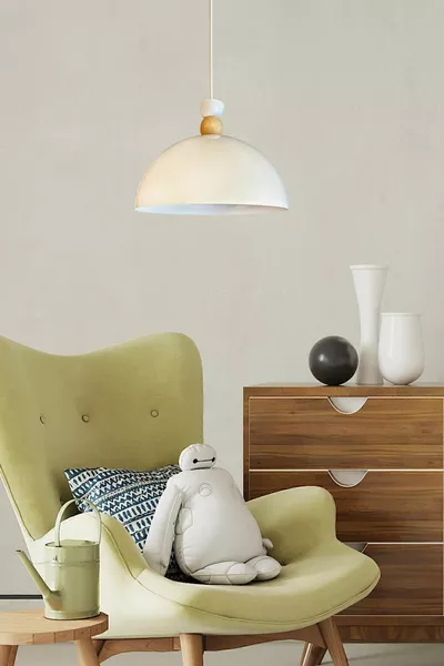 Yimpi White Chandelier Single Pendant Living Room Kitchen Hair Salon Cafe Lamp Decorative Lighting Bakery