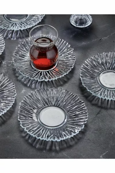 Kaveh Tea Saucer Set of 6 Diamond