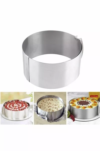 Съставки за торта Кръгла регулируема форма за торта Панспаня Регулируем кръг