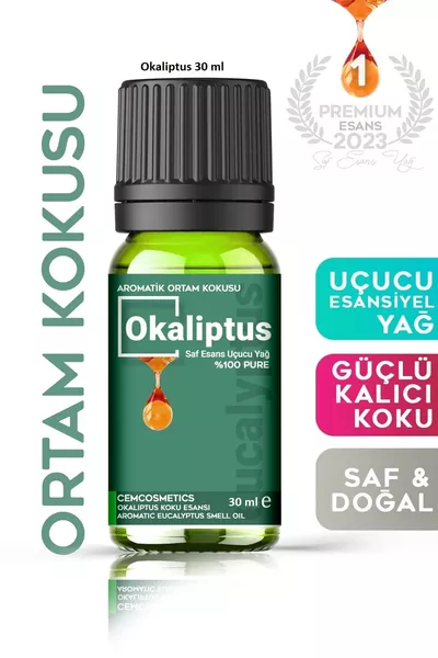 زيت الأوكالبتوس الأساسي النقي، زيت للبخور، عطر للموزع، العلاج بالروائح، رائحة الحمام والساونا  مل