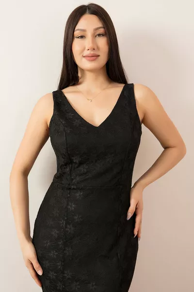 Тика дантела риба рокля 