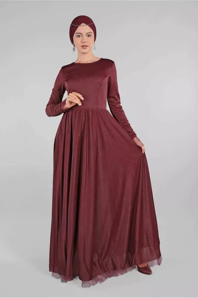 BOURGONDISCHE AVONDJURK MET CEINTUUR VOOR DAMES T 