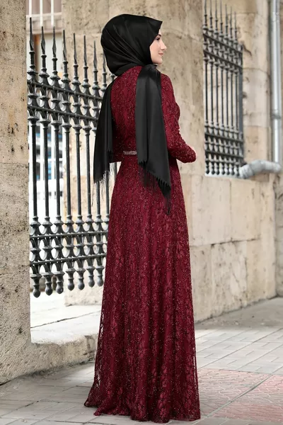 الحرير الحجاب مساء اللباس