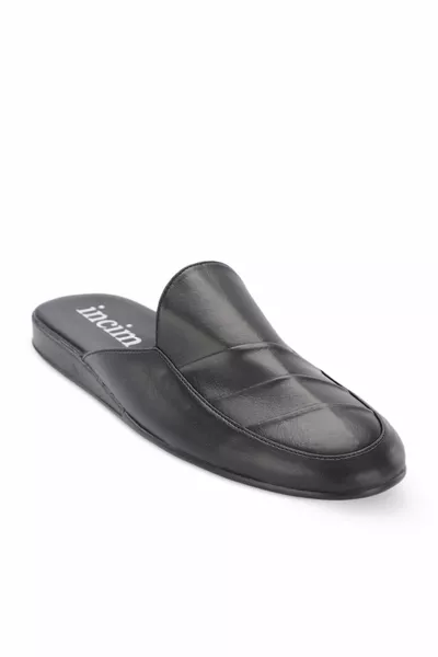 Noir Luxury Home Bundle Dot Hommes Pantoufles du marié