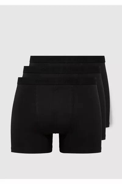 Lot de 3 boxers basiques noirs 