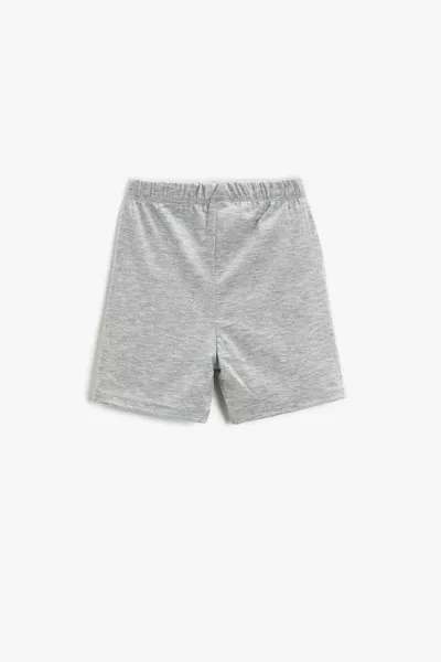 Printed Elastic Waist Shorts