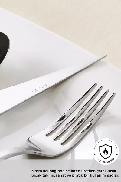 Sedir Elegance Комплект прибори за един човек с вилица, лъжица и нож, в кутия
