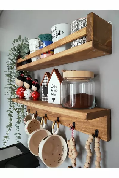 Coffee Corner 2-Piece Shelf Set Rack