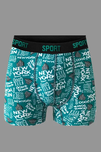 Erkek Desenli Premium Penye Pamuklu Likralı Boxer - 'lu Set