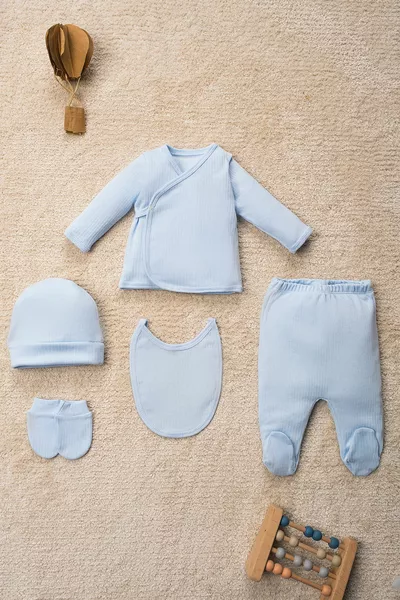 Solid Color Organic Cotton 5-Piece Hospital Discharge Set in a Box