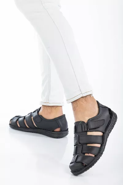  Intérieur Et Extérieur Cuir Véritable Orthopédique Été Sandales Pour Hommes