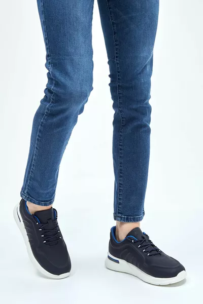 Baskets et baskets en cuir véritable pour hommes  T Erk Ayk 