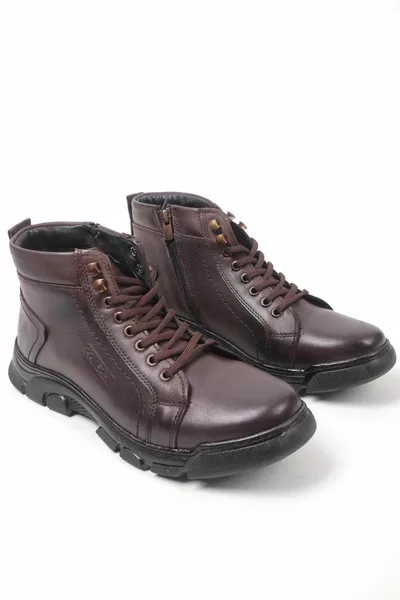 Echt lederen ritssluiting Lace-up Cold Proof herenlaarzen