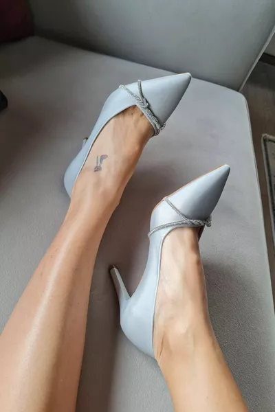 IZ Heel Scarpe da sera da donna con tacco a spillo in pietra