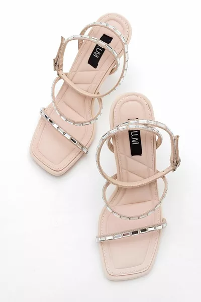 ANJE Tacchi da donna beige chiaro