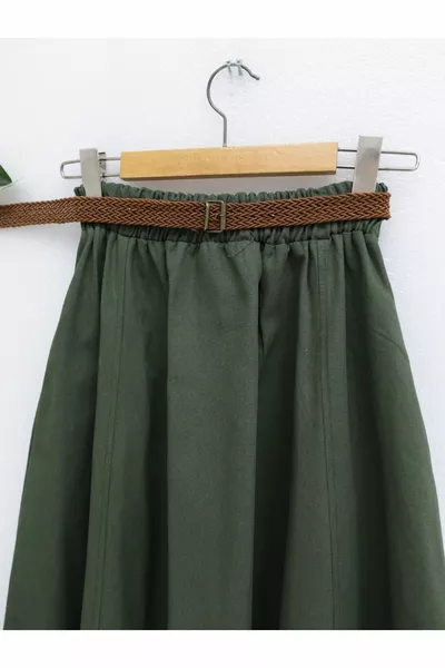 قش حزام القطن Gbardine تنورة فضفاضة