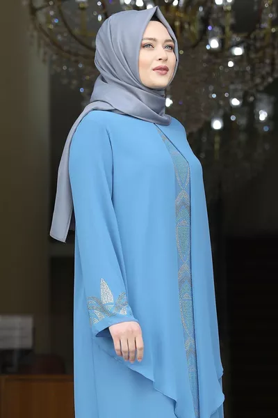 Fulya Abito da Sera Azzurro