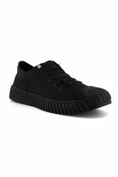 Gamelu Vigor Sneakers Leinen Herren Sneakers Schwarz