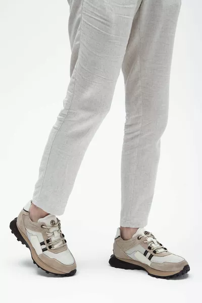 سنيكرز وسنيكرز جلد طبيعي للرجال   Erk Ayk 