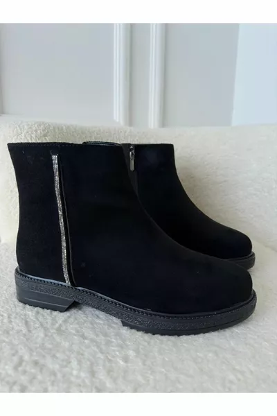 ЕФН. ОДЕЖДА Ponny Черные замшевые сапоги