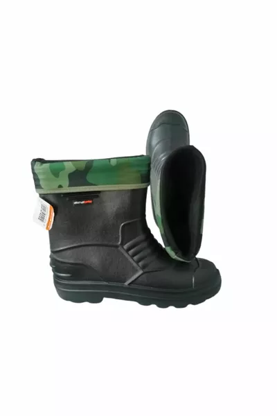  Unisex Zwarte Sokken Eva Ultra Light Poly Sole Korte Regenlaarzen
