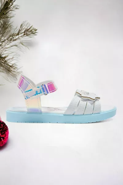 صنادل إلسا المجسمة المجسمة للفتيات