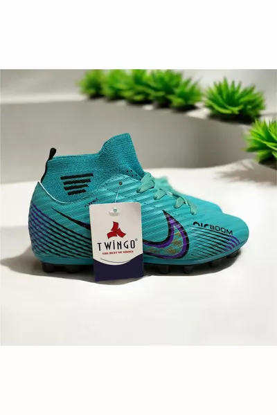 Scarpe da calcio per bambini e Astroturf Scarpe da calcio e Astroturf con calzini colorati