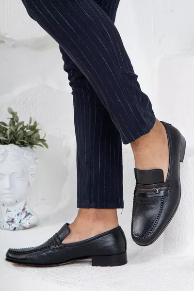 الجلود جلوز الجلود فقي أسود الرجال أحذية كلاسيكية