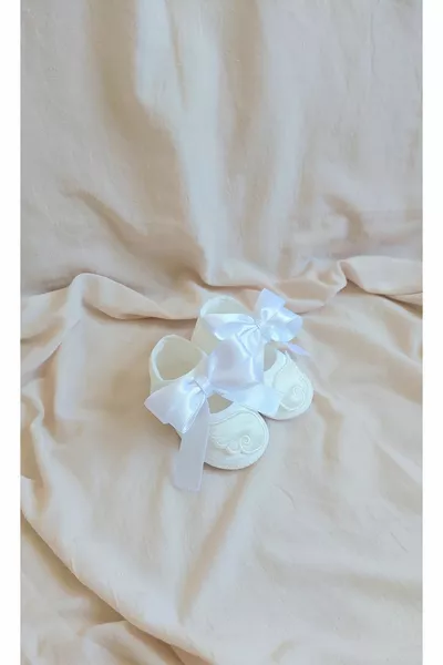 Новородено бяло ангелско крилато момиченце Mevlüt Обувки/ботуши - Подарък за бебешко парти