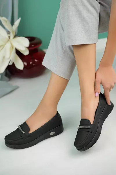 المرأة 4 نقطة حجر مفصل العظام غير العرق عدم الانزلاق أحذية وحيد تشريحي