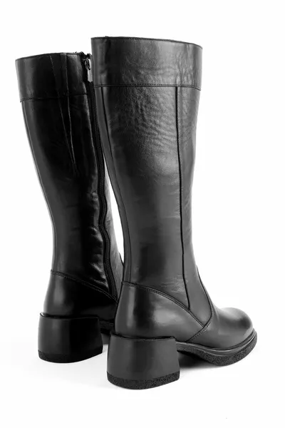 تيجي أحذية جلدية أصلية بسحاب للسيدات 