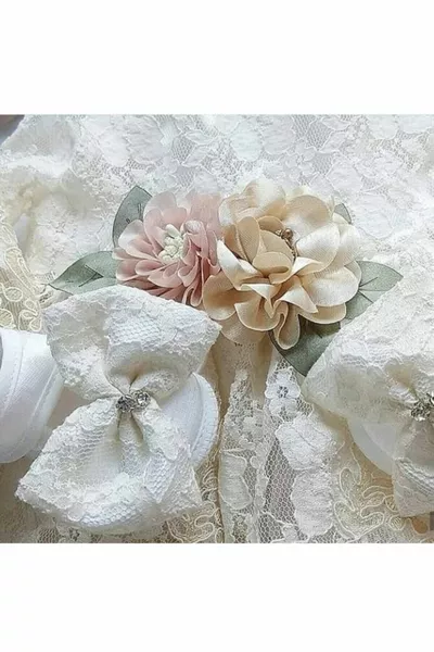 Bilgebebek طفلة لينة الفرنسية الرباط الفاخرة Mevlüt اللباس مجموعة