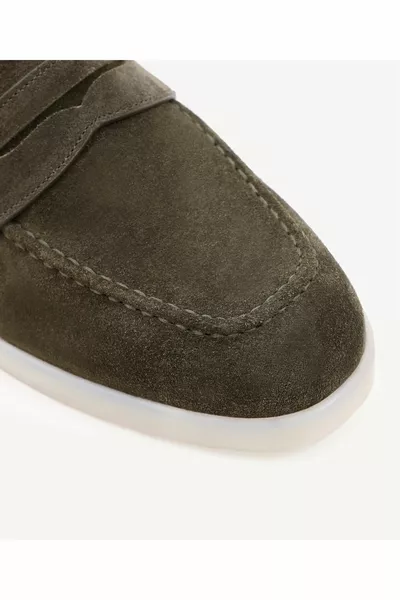 Mocassino in pelle scamosciata