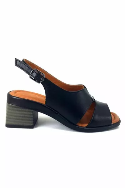  Casual Genuine Leather Sandals-Black