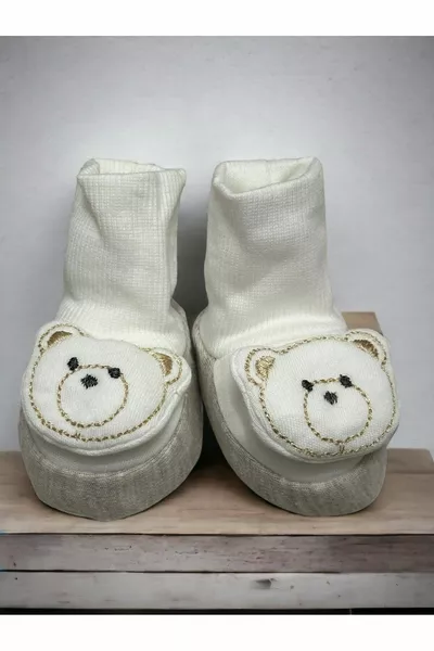 المخملية الطفل الجوارب من جلد الغزال الدب المطبوعة، الجوارب الطفل