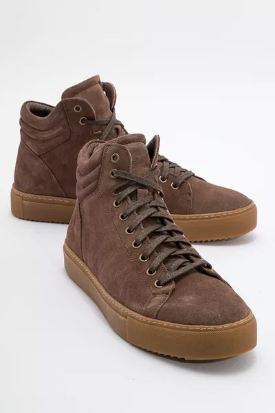 أحذية الكاحل الجلدية للرجال