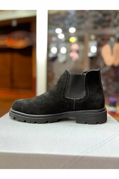 Натуральная замша Мужские ботинки челси Почтовый