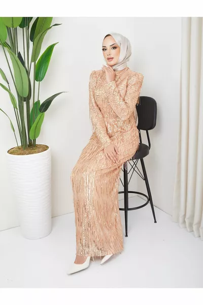 Halo evening dresses