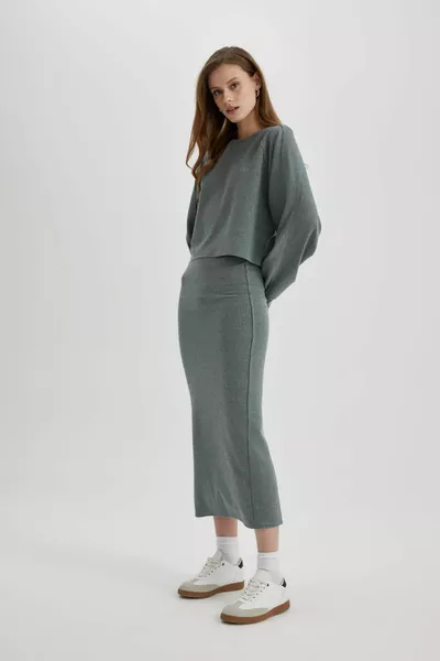 Нормална талия бурлеска Midi Tube пола SP