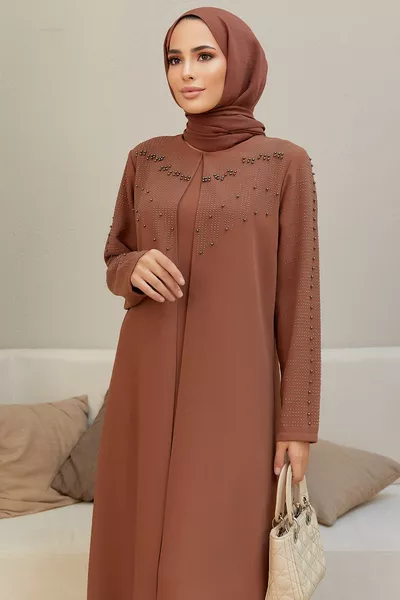 Големи размери Вечерни рокли Serra - Camel