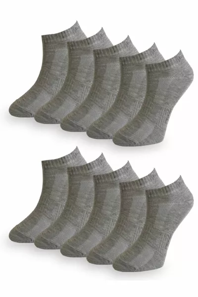 Kurze Socken aus Baumwolle Grau  Stück