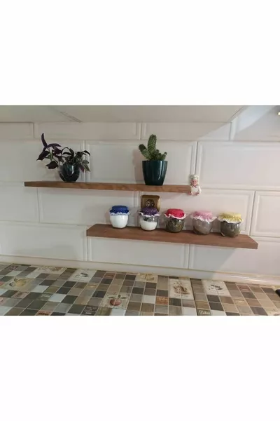 Bdizayn 2-delige Houten Wandplank -  cm