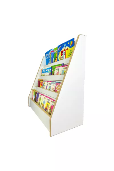 Melis 4-Shelf Bookcase - Montessori Bookcase - Children's Room Bookshelf - Floor Bookcase