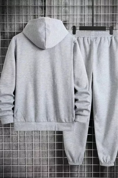 بدلة رياضية رجالية مع سترة بقبعة