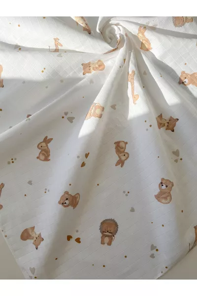 Multi-Purpose Muslin Cloth, Muslin Newborn Baby Blanket, % Cotton, Muslin Fabric * cm