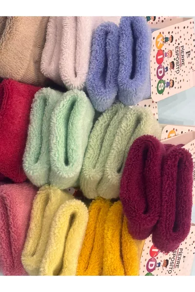 Chaussettes serviette en coton pour bébé (6 paires) 0-1 an