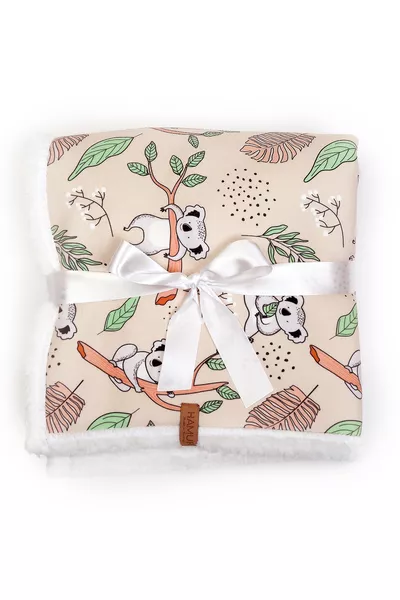 Fluffy Baby Blanket  cm Koala Swaddle Stroller Double-Sided Sheep Wool Blanket 