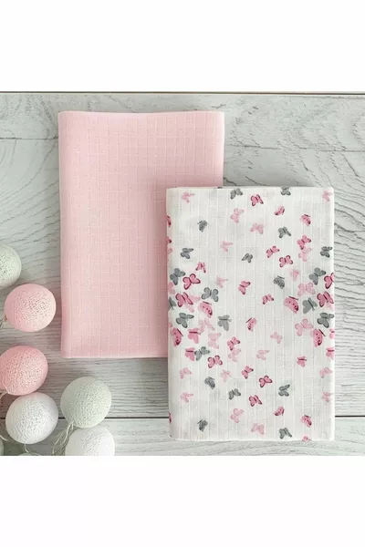 Newborn, % Cotton cm X cm Multi-Purpose Cover, Muslin Baby Blanket, Muslin Cloth (2 PIECES)