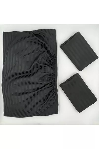 Drap-housse en satin avec taie d'oreiller à rabat (grande profondeur d'angle) ***dernière tendance***