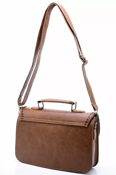 Загорелая женская сумка для рук и плечевого ремня модель